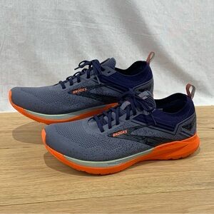 Brooks Ricochet 3 Gray Blue Orange Running Shoes Men’s 13 D (no Insoles)